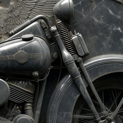Black Marble Harley-Davidson EL. Knucklehead