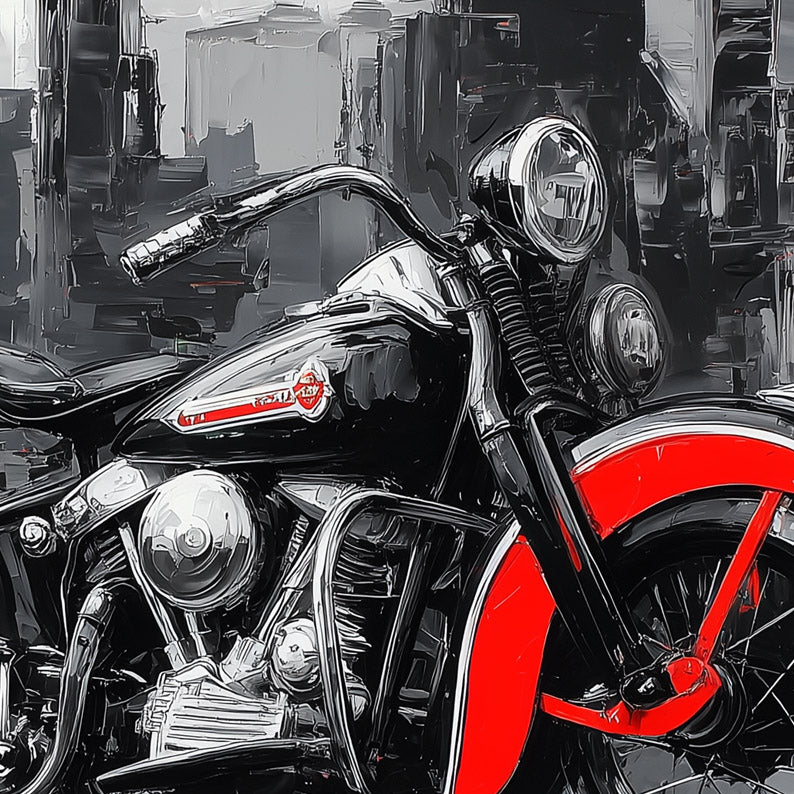Harley-Davidson EL Knucklehead Red City