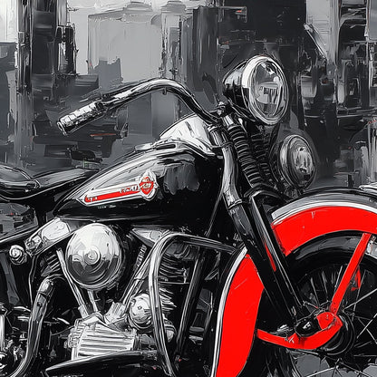 Harley-Davidson EL Knucklehead Red City