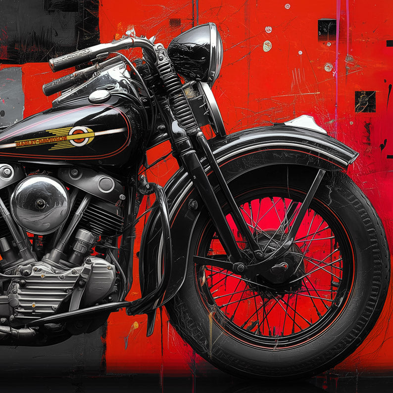 Harley Davidson EL Knucklehead 1936 Basquiat