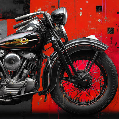 Harley Davidson EL Knucklehead 1936 Basquiat