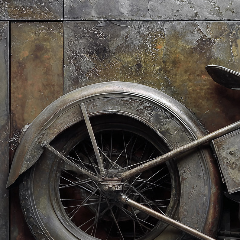 Industrial Harley Oxidized Metal